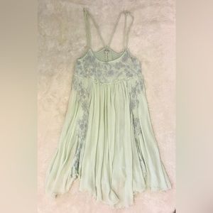 Seafoam Free People Slip Dress